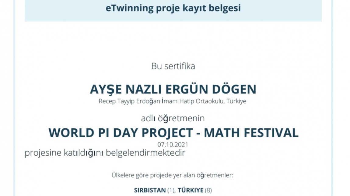 World Pi Day Project Math Festival